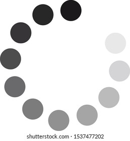  Loading icon on white background, vector illustration,For mobile user interface,web design, video edit, game, application design and development