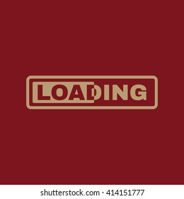 The loading icon. preloader symbol. Flat Vector illustration