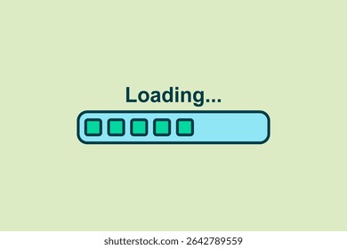 Loading icon. icon related to UI elements. suitable for web site, app, user interfaces,element, printable etc. flat line icon style. simple vector design editable