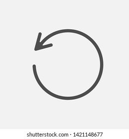 Loading icon Reload sign isolated on white background. Vector illustration. Eps 10.