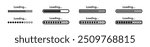 Loading icon set. Set of loading bar. Download progress icons. Loading icons. Load bar icons
