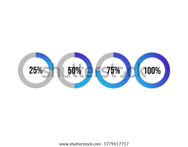 Loading Icon Set Isolated On White Stock Vector Royalty Free Shutterstock