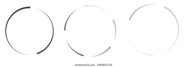 Loading icon set. Load circular. Loader buffer sign