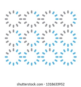 loading icon. set of preloaders. loading and buffering icons , vector illustration.