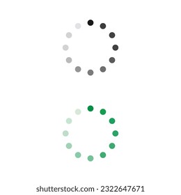 Loading Icon Set Vector Design.