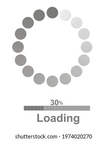 Loading icon set. vector illustration