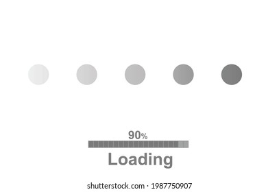 Loading icon set. vector illustration