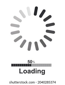 Loading icon set. vector illustration