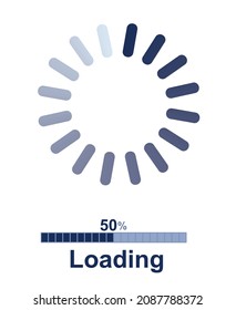 Loading icon set. vector illustration