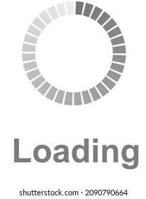 Loading icon set. vector illustration