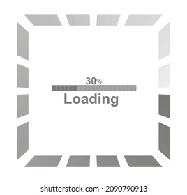Loading icon set. vector illustration