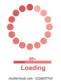 Loading icon set. vector illustration
