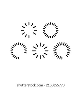 Loading Icon Set Vector Symbol Design Illustration