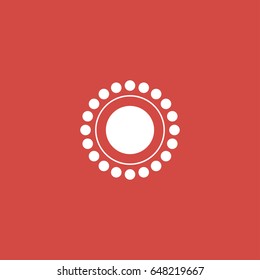 loading icon. sign design. red background
