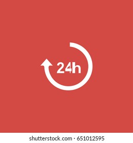 loading icon. sign design. red background