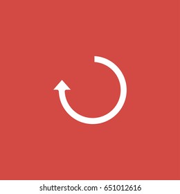 loading icon. sign design. red background
