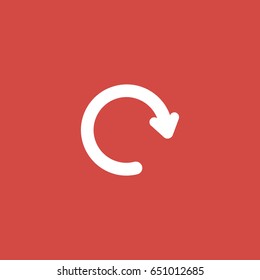 loading icon. sign design. red background