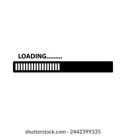 loading icon simple vector flat illustration on white background..eps