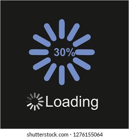 Loading Icon Symbol Stock Vector (Royalty Free) 1276155064 | Shutterstock