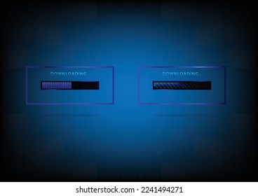 loading icon technology background, vector illustration.