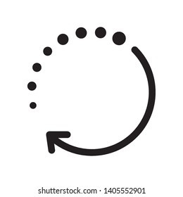 Loading icon in trendy outline style design. Vector graphic illustration. Suitable for website design, logo, app, and ui. EPS 10.