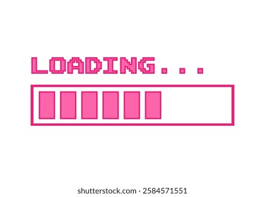 Loading icon in trendy retro 2000s style. Old computer aesthetic