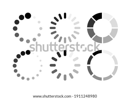 Loading icon vector. Circle loading, waiting symbol vector illustration