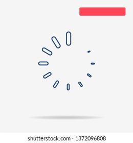 Loading icon. Vector concept illustration for design.