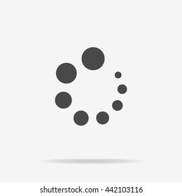 Loading icon. Vector concept illustration for design.