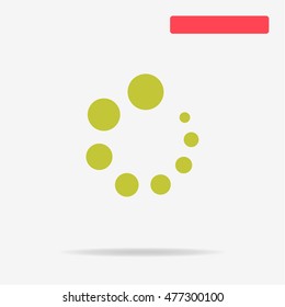 Loading icon. Vector concept illustration for design.