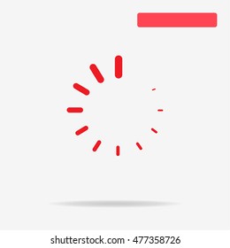 Loading icon. Vector concept illustration for design.