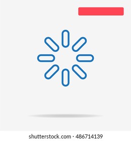 Loading icon. Vector concept illustration for design.