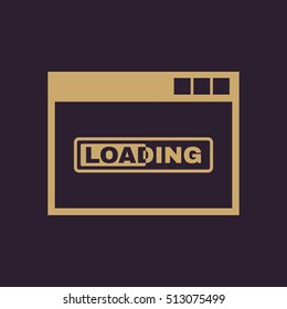 Loading icon. vector design. loading symbol. web. graphic. JPG. AI. app. logo. object. flat. image. sign. eps. art. picture - stock vector