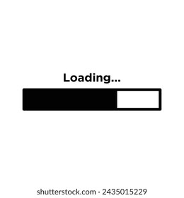 loading icon vector design template simple and clean