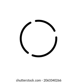 Loading icon vector. download illustration sign. upload symbol or logo.