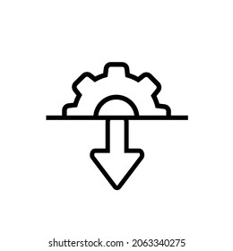 Symbolvektorgrafik wird geladen. Download-Illustrationszeichen. Symbol oder Logo hochladen.