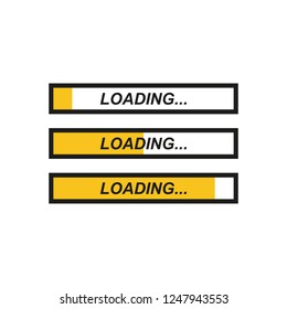 Loading icon. Vector flat design