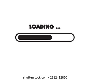 loading icon , loading , vector illustration , black and white , vector image
