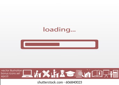 loading icon vector illustration EPS 10