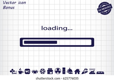 loading icon vector illustration EPS 10