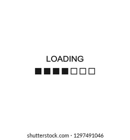 Loading icon. Vector illustration flat design