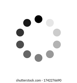 Loading icon vector illustration isolated on white 