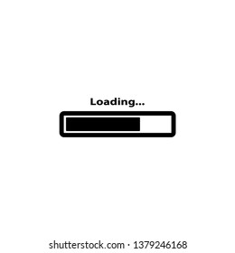Loading icon. Vector illustration. Loading symbol logo on white background. Modern design style.
