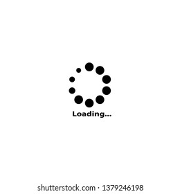 Loading Circle On White Screen Computer Stock Vector (Royalty Free ...