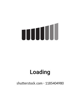 Loading icon vector isolated on white background, logo concept of Loading sign on transparent background, filled black symbol