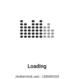 Loading icon vector isolated on white background, logo concept of Loading sign on transparent background, filled black symbol