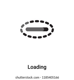 Loading icon vector isolated on white background, logo concept of Loading sign on transparent background, filled black symbol