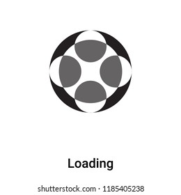 Loading icon vector isolated on white background, logo concept of Loading sign on transparent background, filled black symbol