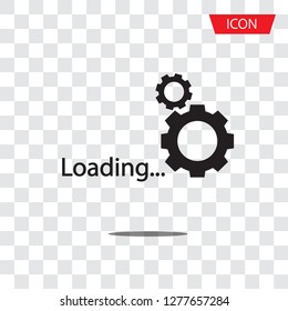 loading icon vector isolated on white background.