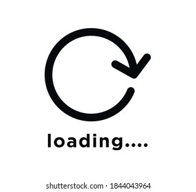 Loading Icon Vector Logo Illustration Stock Vector (Royalty Free ...